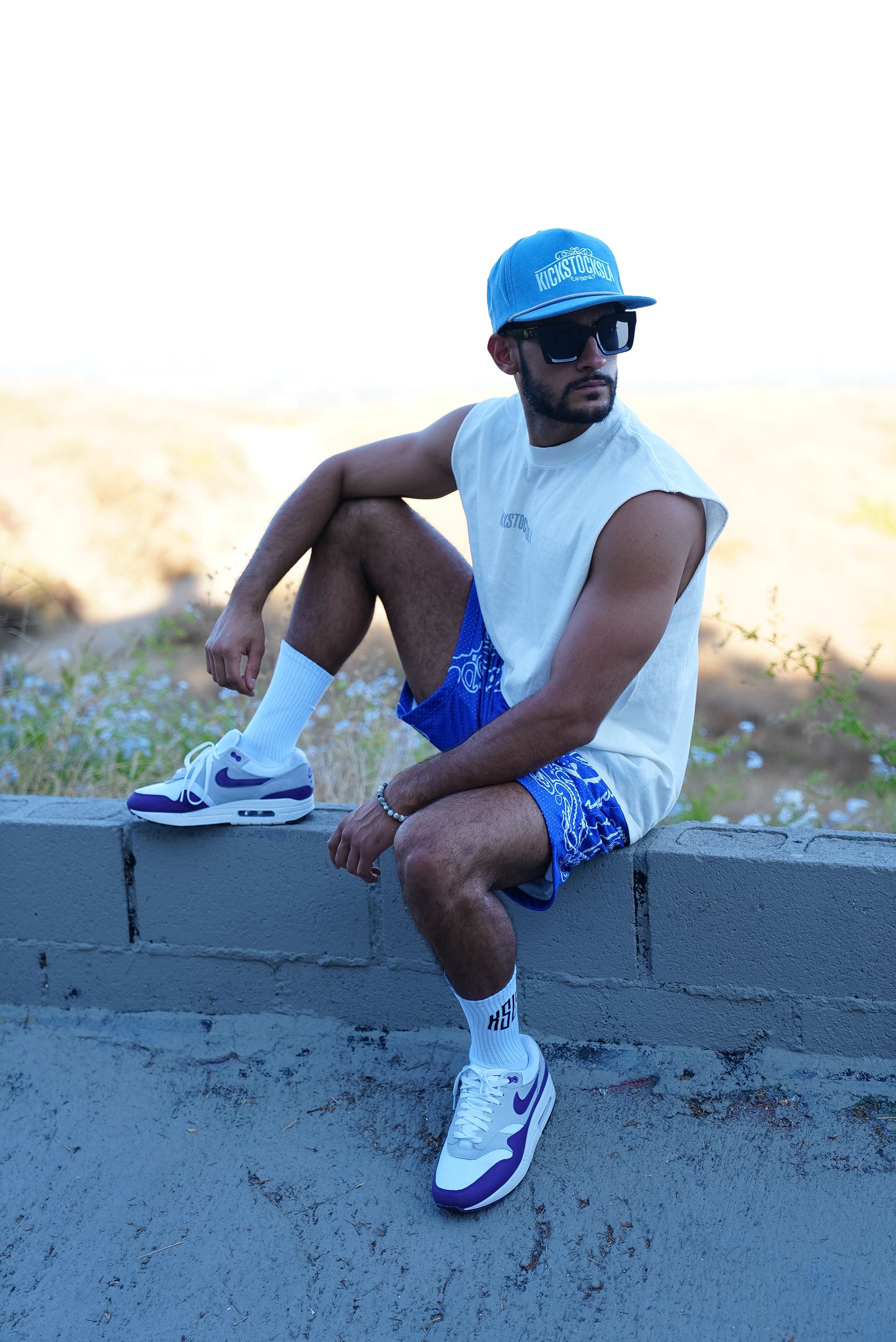 KSLA ROYAL BLUE MESH SHORT