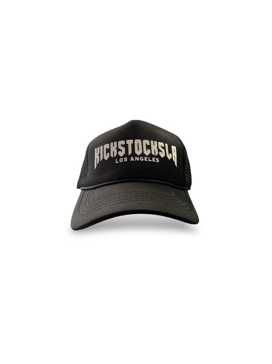 KICKSTOCKSLA Classic Black Trucker Hat - KICKSTOCKSLA