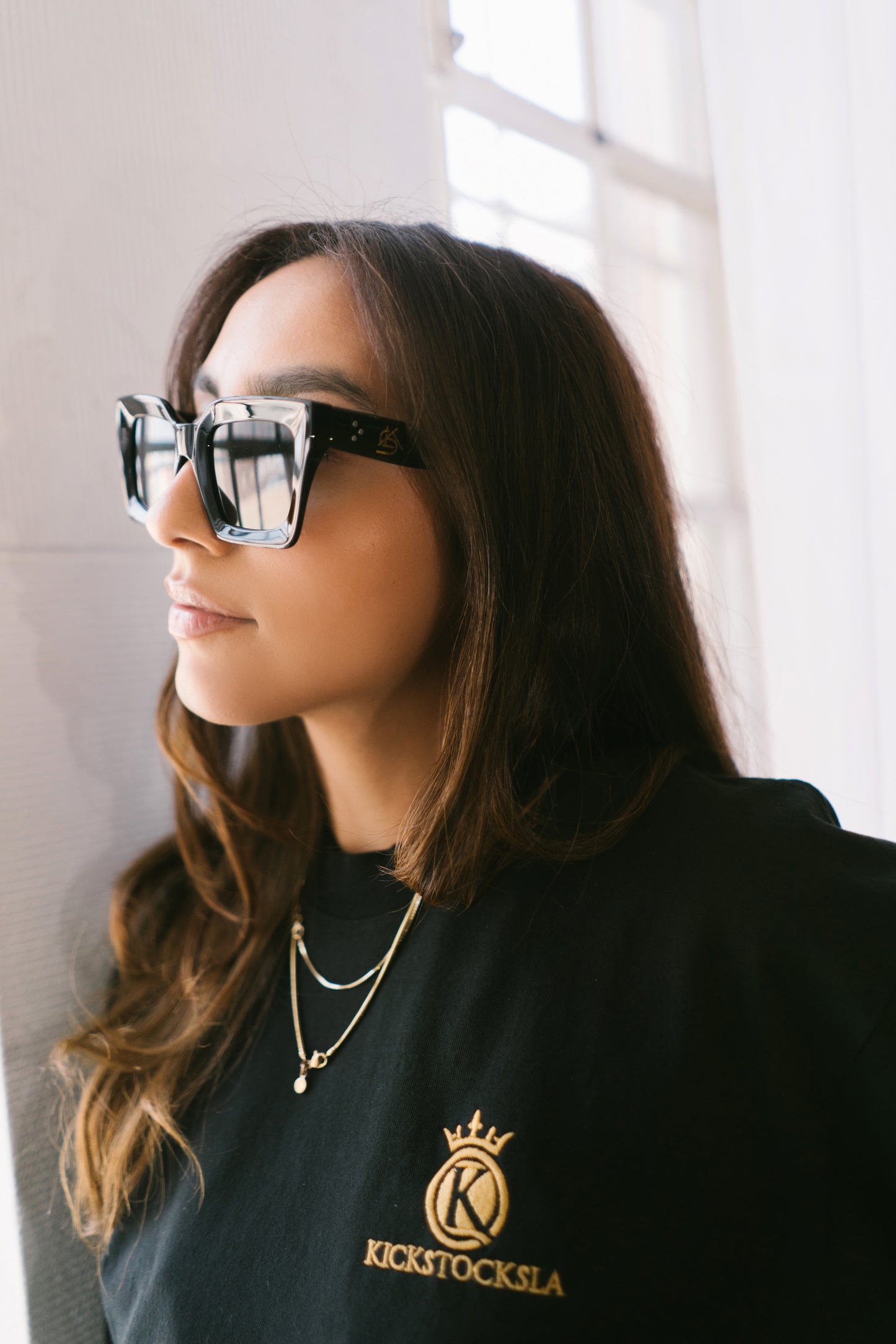 KSLA Black Monogram Sunglasses - KICKSTOCKSLA